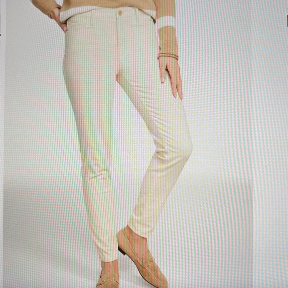 Talbots NWT Size 16 Ivory Stretch Corduroy Jeggings